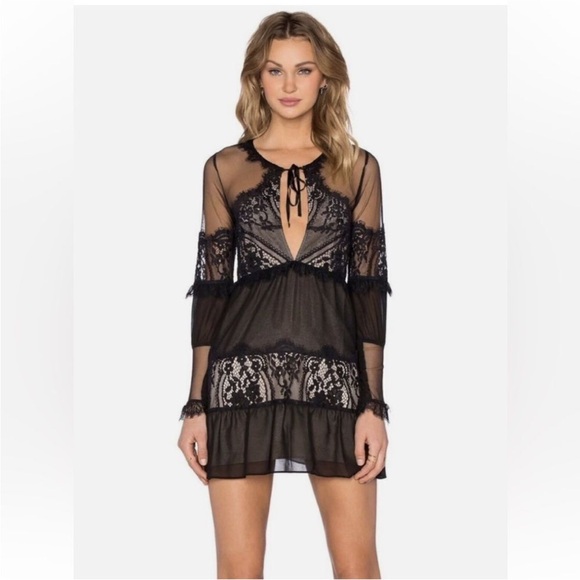 For Love And Lemons Dresses & Skirts - For Love And Lemons Black Lace Dress, S